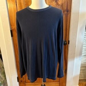 American Eagle Outfitters blue rib knit long sleeve t shirt  size XXL